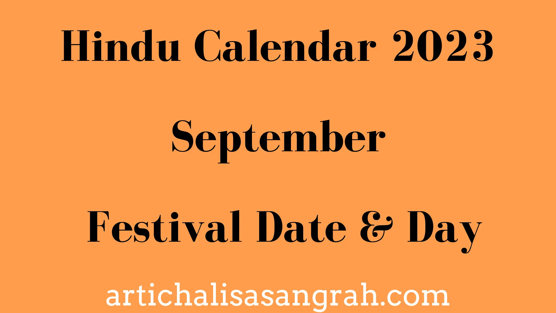 Hindu Calendar September 2023 Arti Chalisa Sangrah